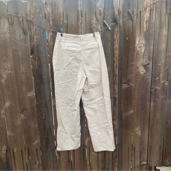 Aritzia Wilfred off white cotton chino trousers size 4 - Picture 5 of 8